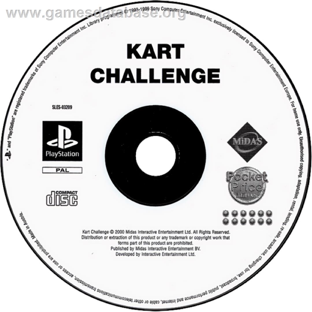 Kart Challenge - Sony Playstation - Artwork - Cartridge