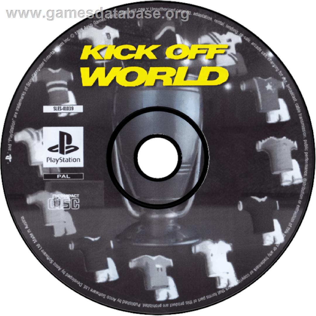 Kick Off World - Sony Playstation - Artwork - Cartridge