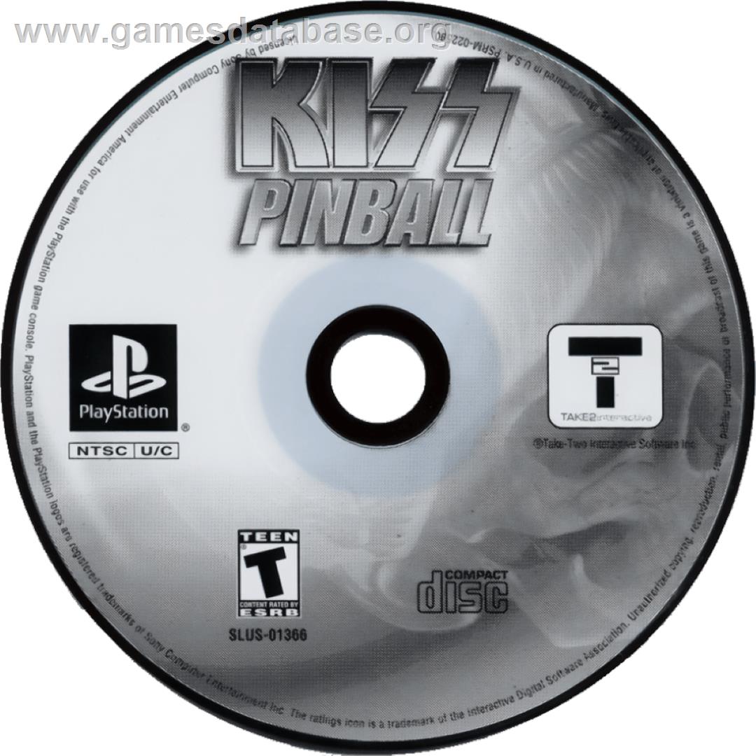 Kiss Pinball - Sony Playstation - Artwork - Cartridge