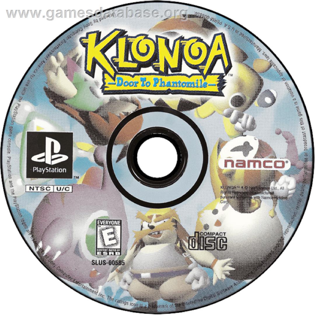 Klonoa: Door to Phantomile - Sony Playstation - Artwork - Cartridge