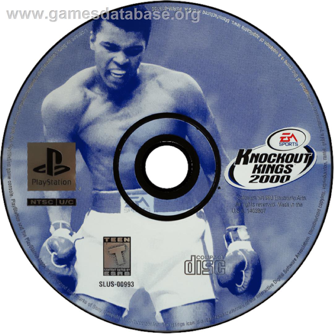 Knockout Kings 2000 - Sony Playstation - Artwork - Cartridge
