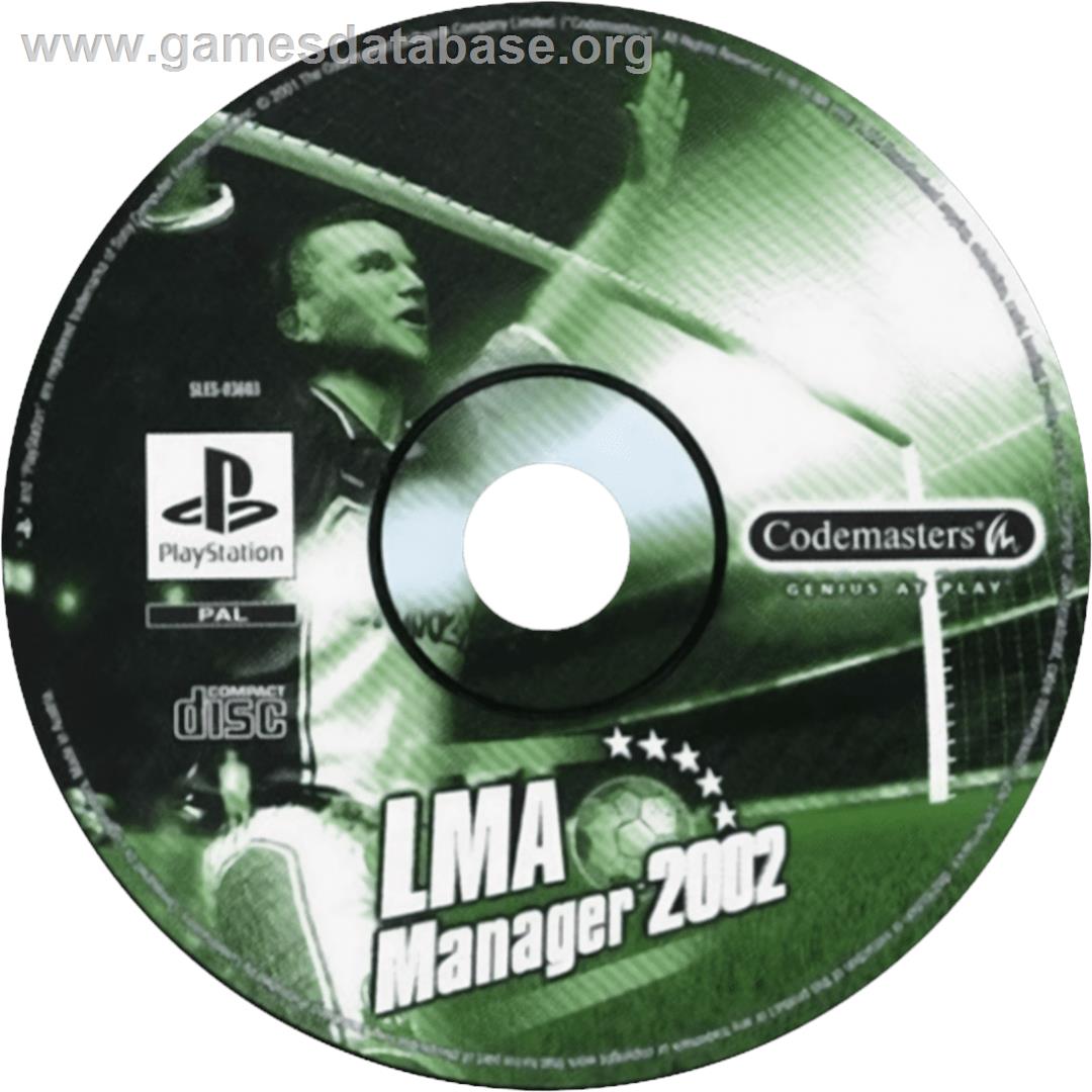 LMA Manager 2002 - Sony Playstation - Artwork - Cartridge