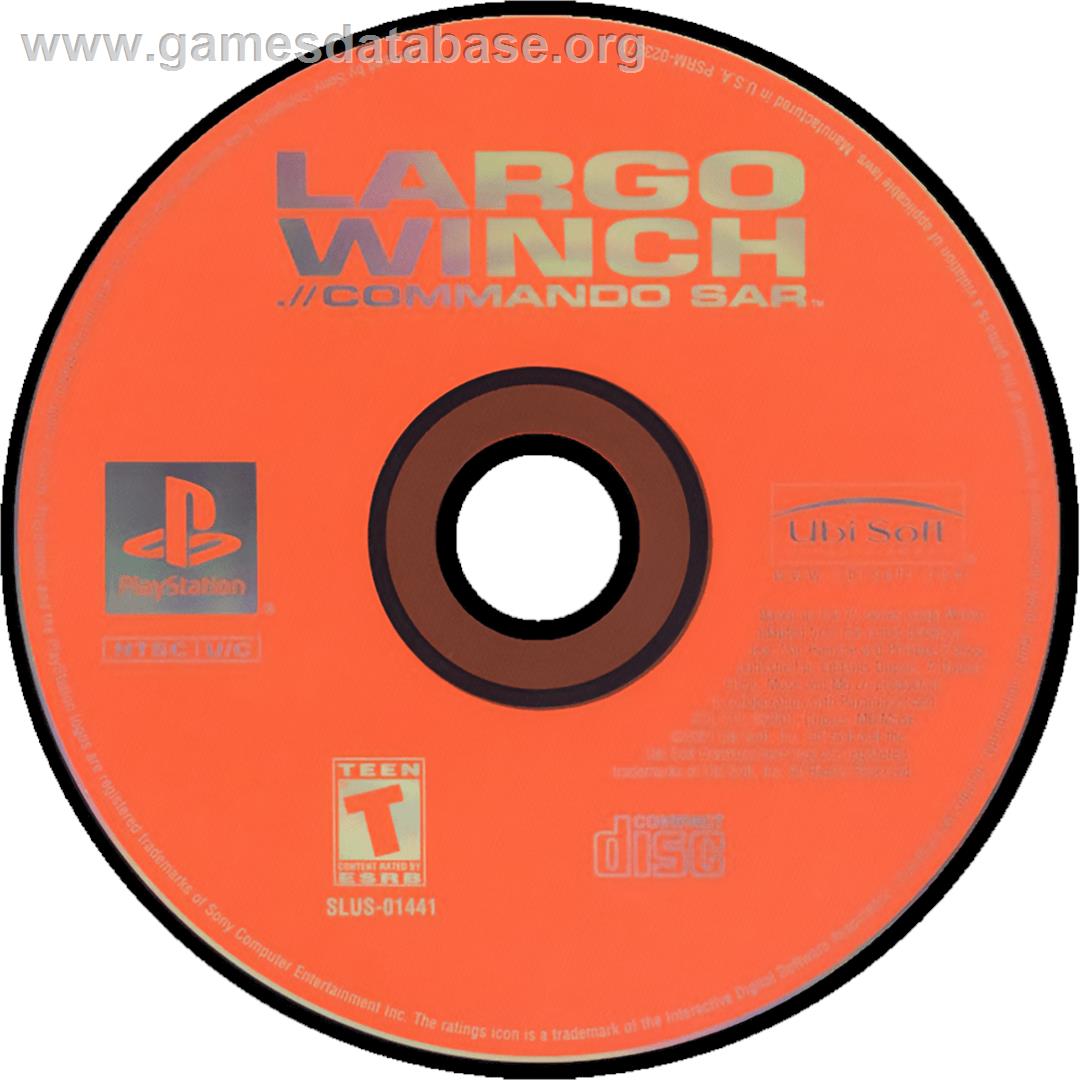 Largo Winch .// Commando SAR - Sony Playstation - Artwork - Cartridge