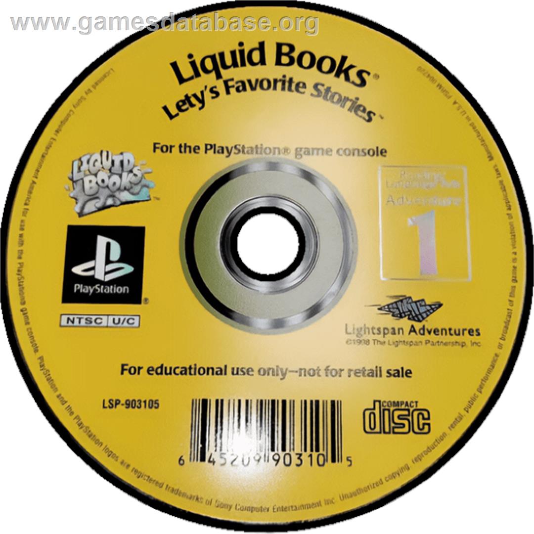 Lightspan - Liquid Books 1 - Lety's Favorite Stories - Sony Playstation - Artwork - Cartridge