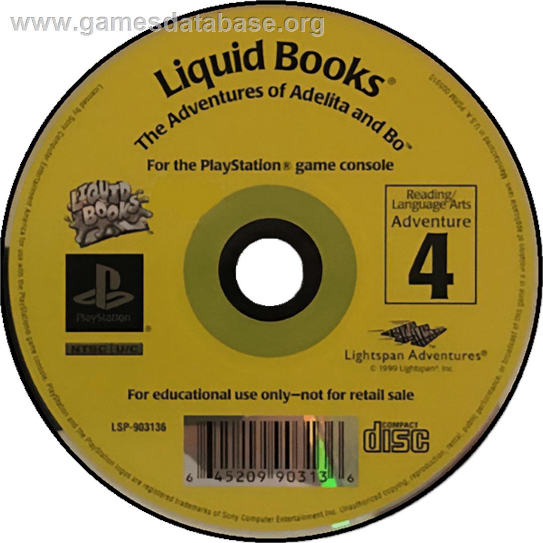 Lightspan - Liquid Books 4 - The Adventures Of Adelita And Bo - Sony Playstation - Artwork - Cartridge