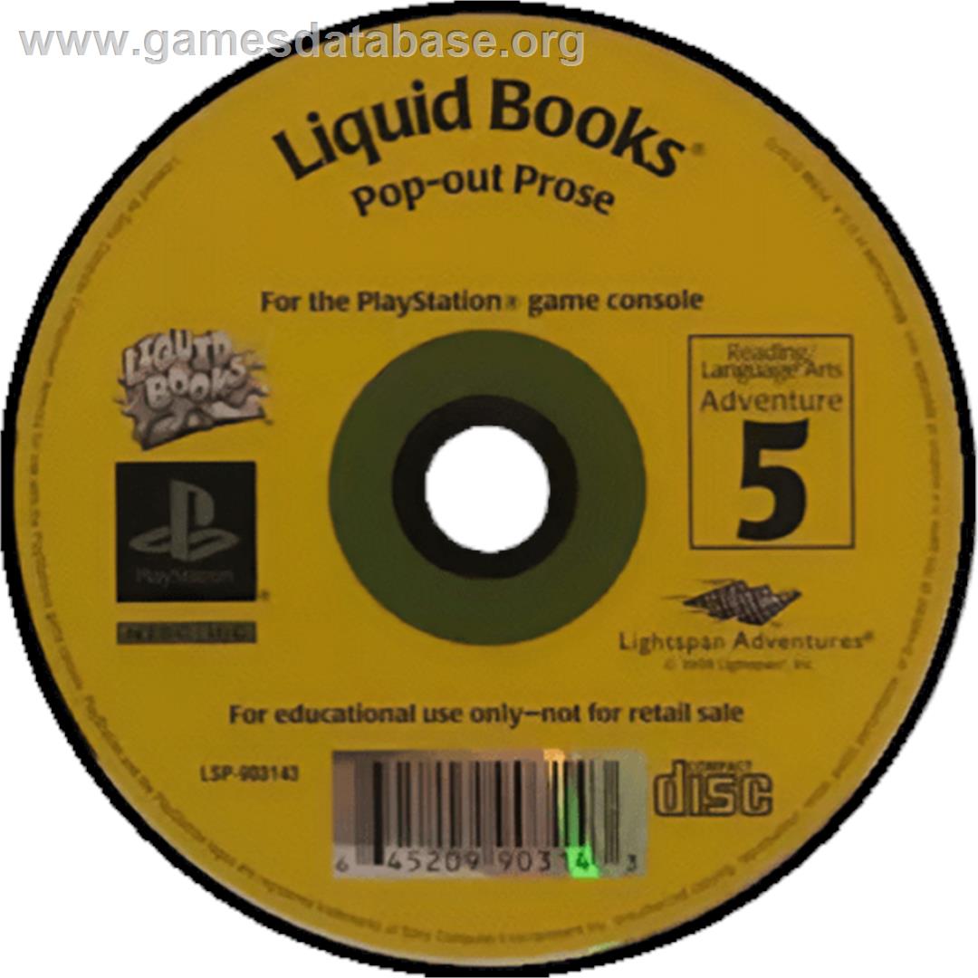 Lightspan - Liquid Books 5 - Pop-0ut Prose - Sony Playstation - Artwork - Cartridge