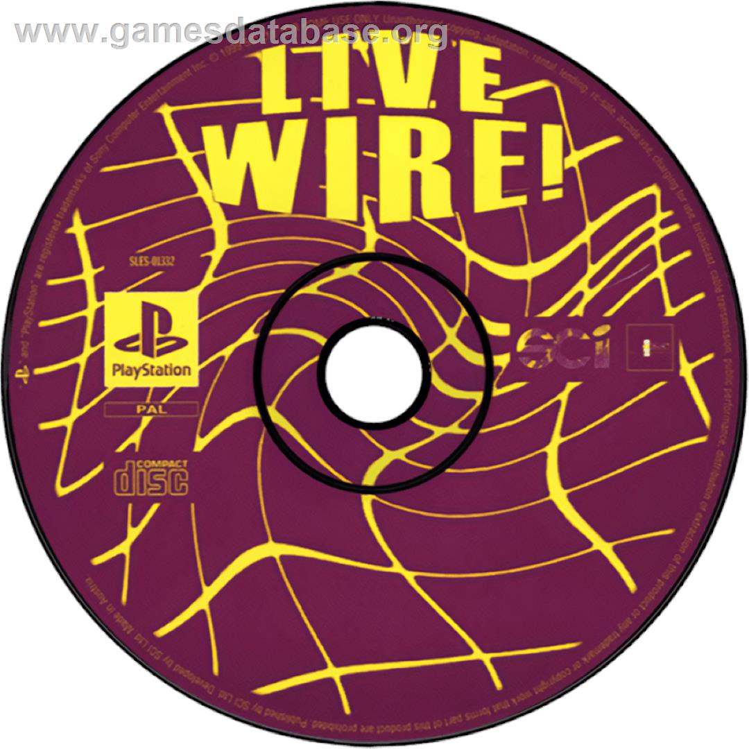 Live Wire! - Sony Playstation - Artwork - Cartridge