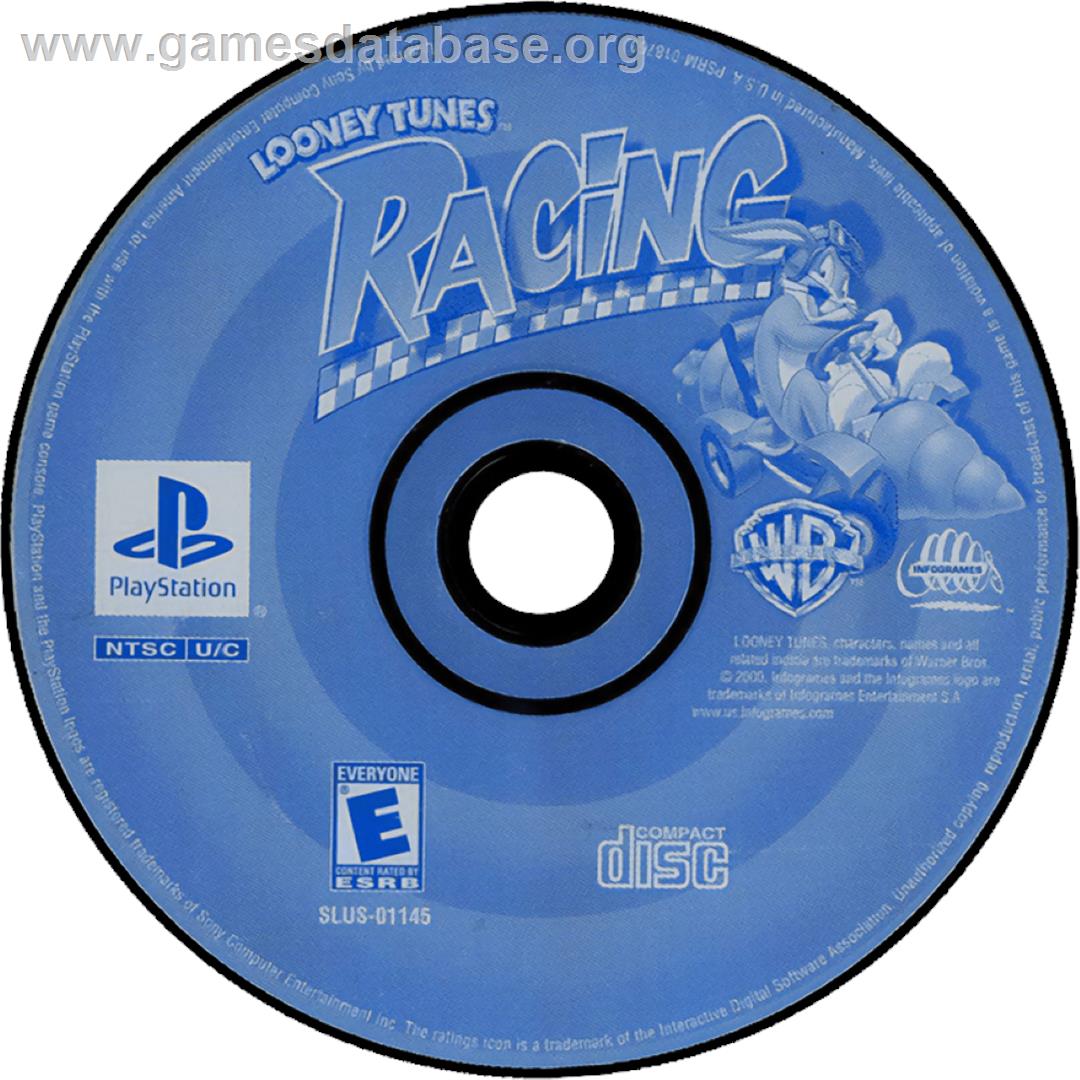 Looney Tunes Racing - Sony Playstation - Artwork - Cartridge