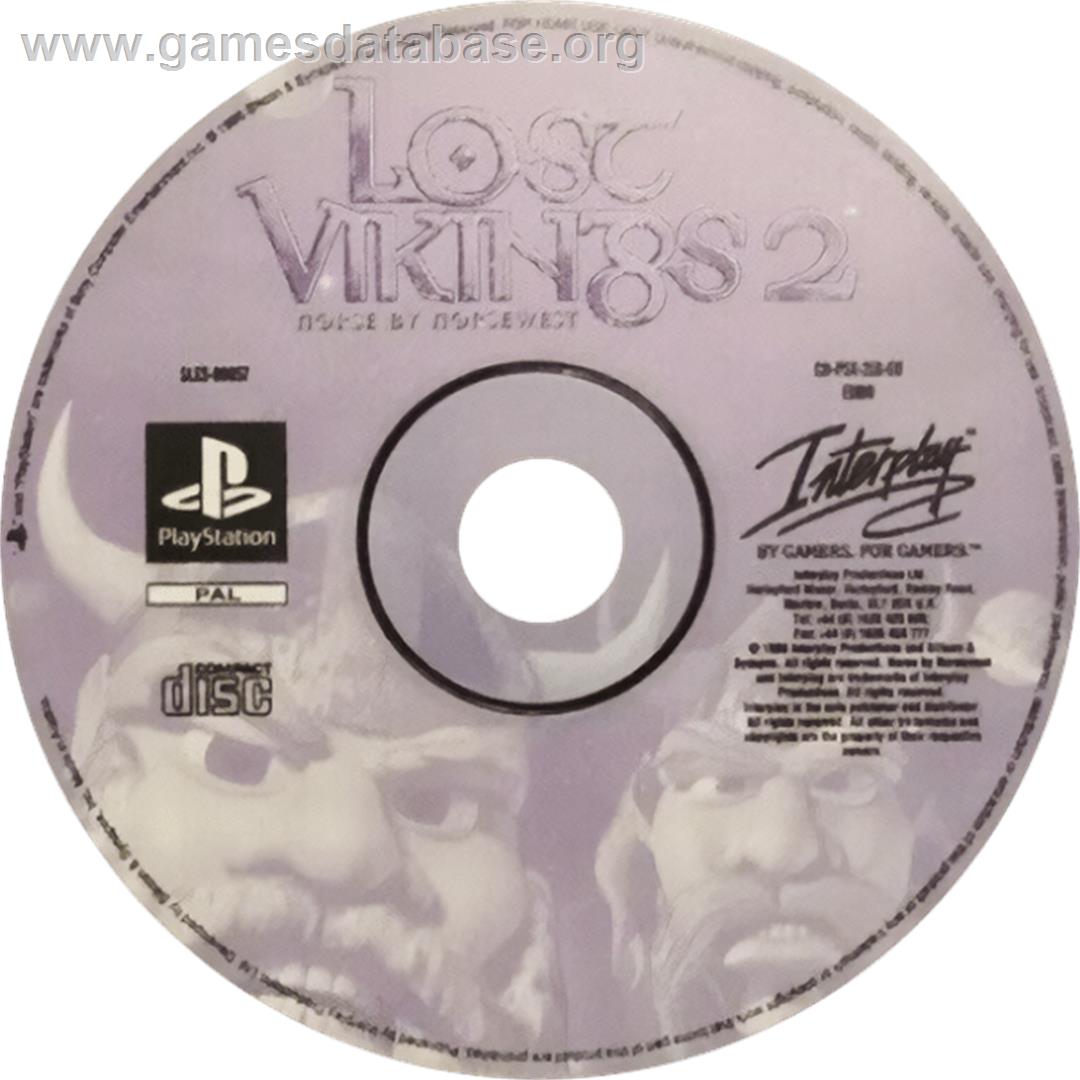 Lost Vikings 2 - Norse by Norsewest - Sony Playstation - Artwork - Cartridge