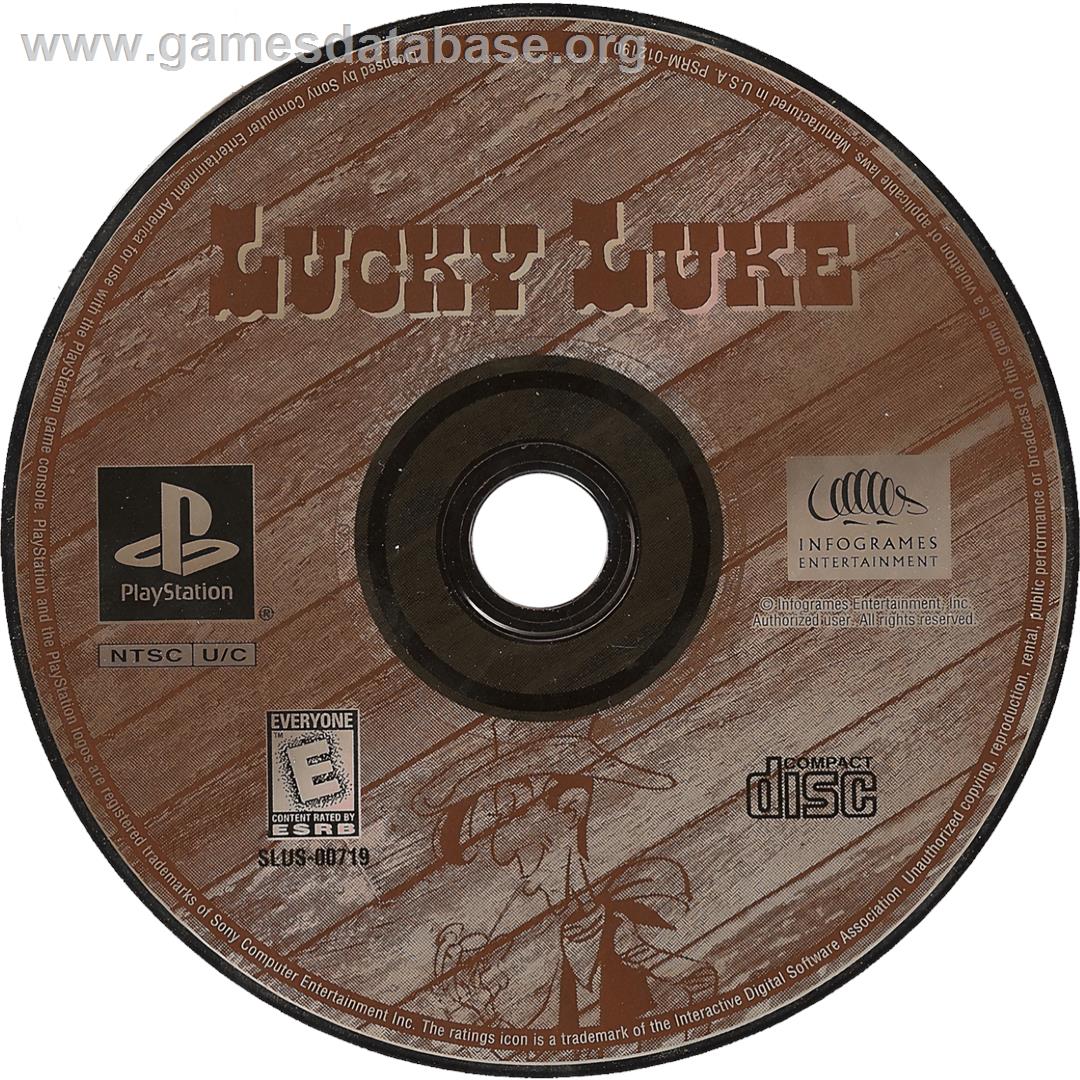 Lucky Luke: On the Dalton's Trail - Sony Playstation - Artwork - Cartridge