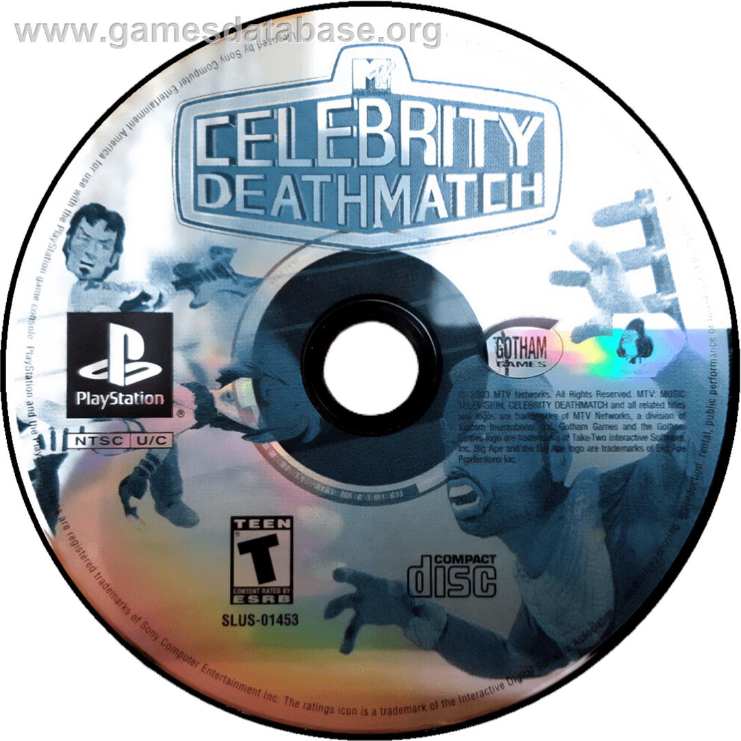 MTV Celebrity Deathmatch - Sony Playstation - Artwork - Cartridge