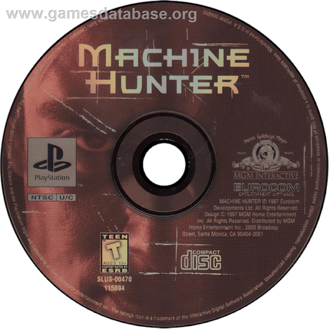 Machine Hunter - Sony Playstation - Artwork - Cartridge