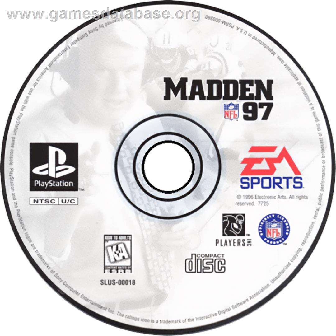 Madden NFL 97 - Sony Playstation - Artwork - Cartridge