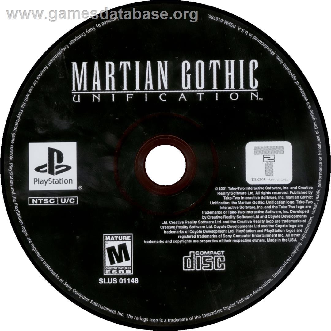 Martian Gothic: Unification - Sony Playstation - Artwork - Cartridge