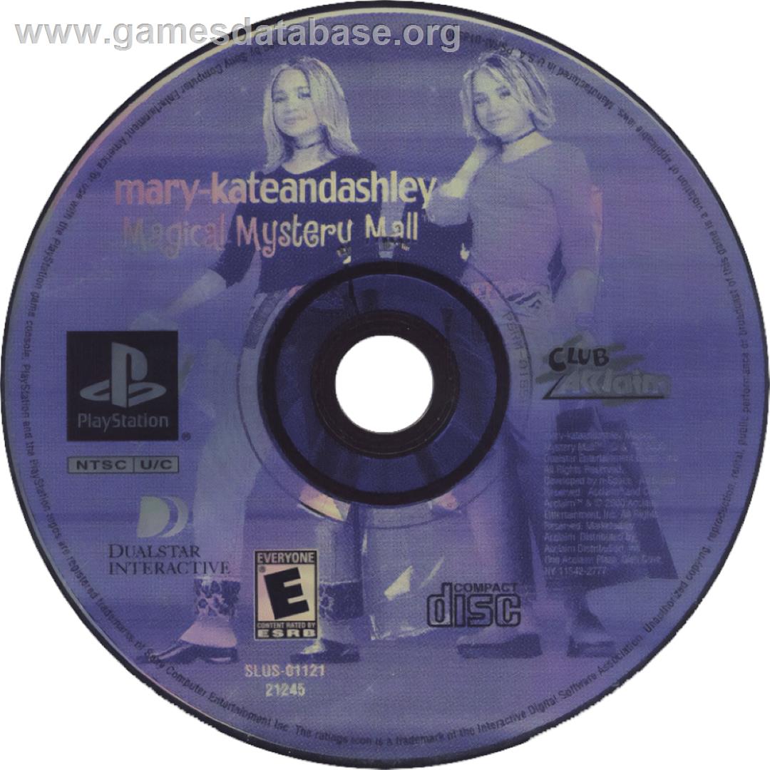 Mary-Kate And Ashley: Magical Mystery Mall - Sony Playstation - Artwork - Cartridge