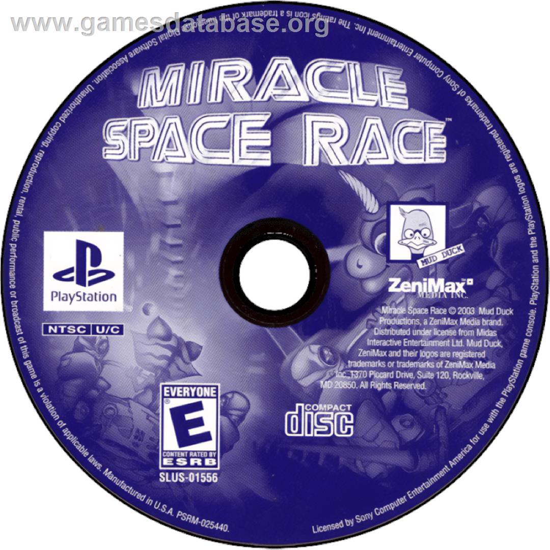 Miracle Space Race - Sony Playstation - Artwork - Cartridge