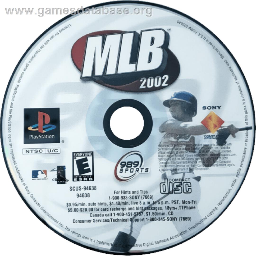 Mlb 2002 - Sony Playstation - Artwork - Cartridge