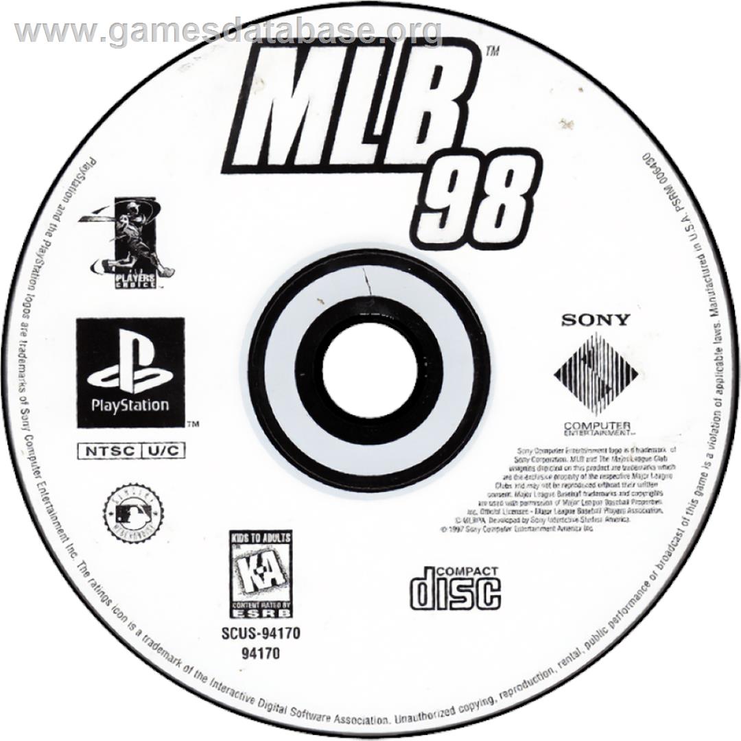 Mlb 98 - Sony Playstation - Artwork - Cartridge