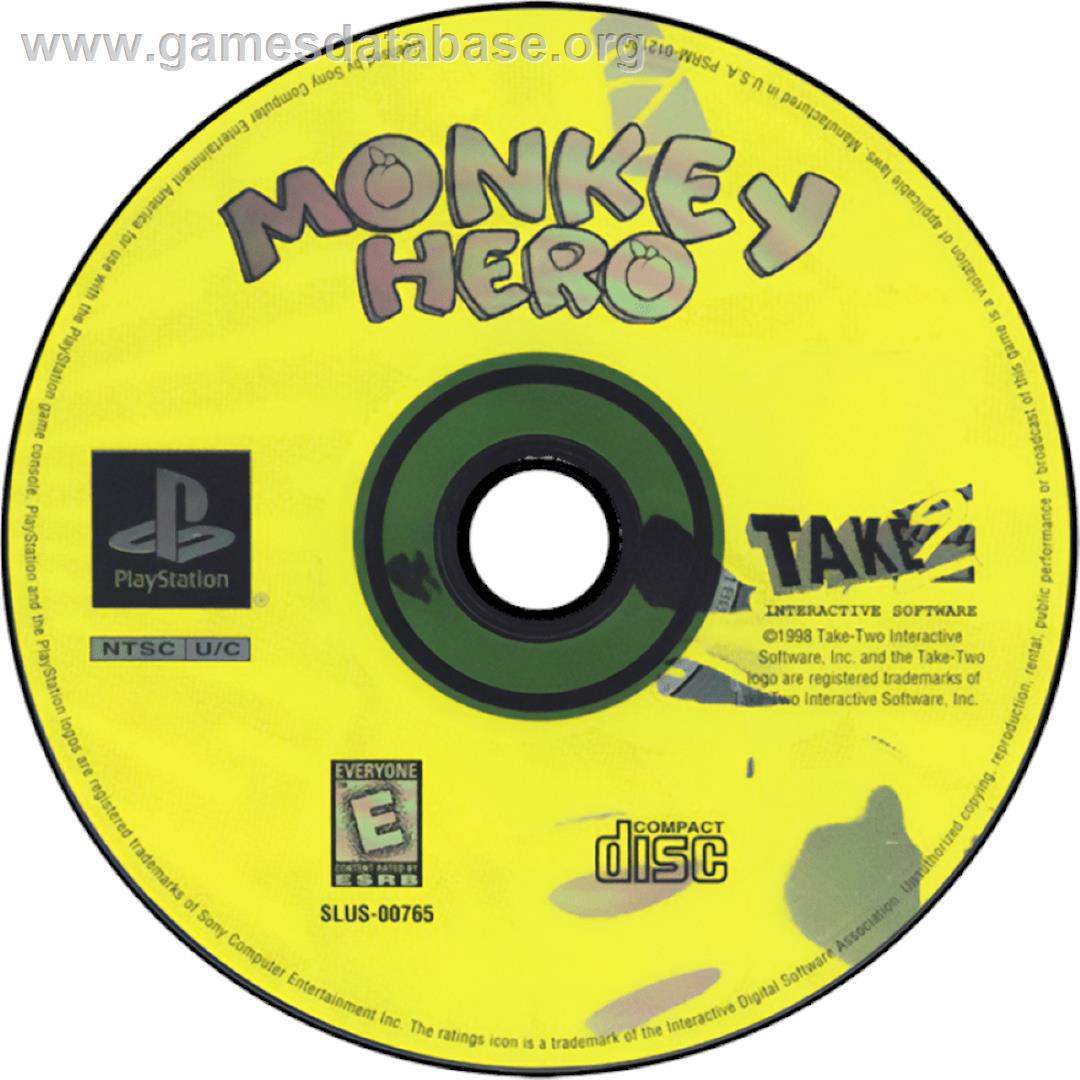 Monkey Hero - Sony Playstation - Artwork - Cartridge