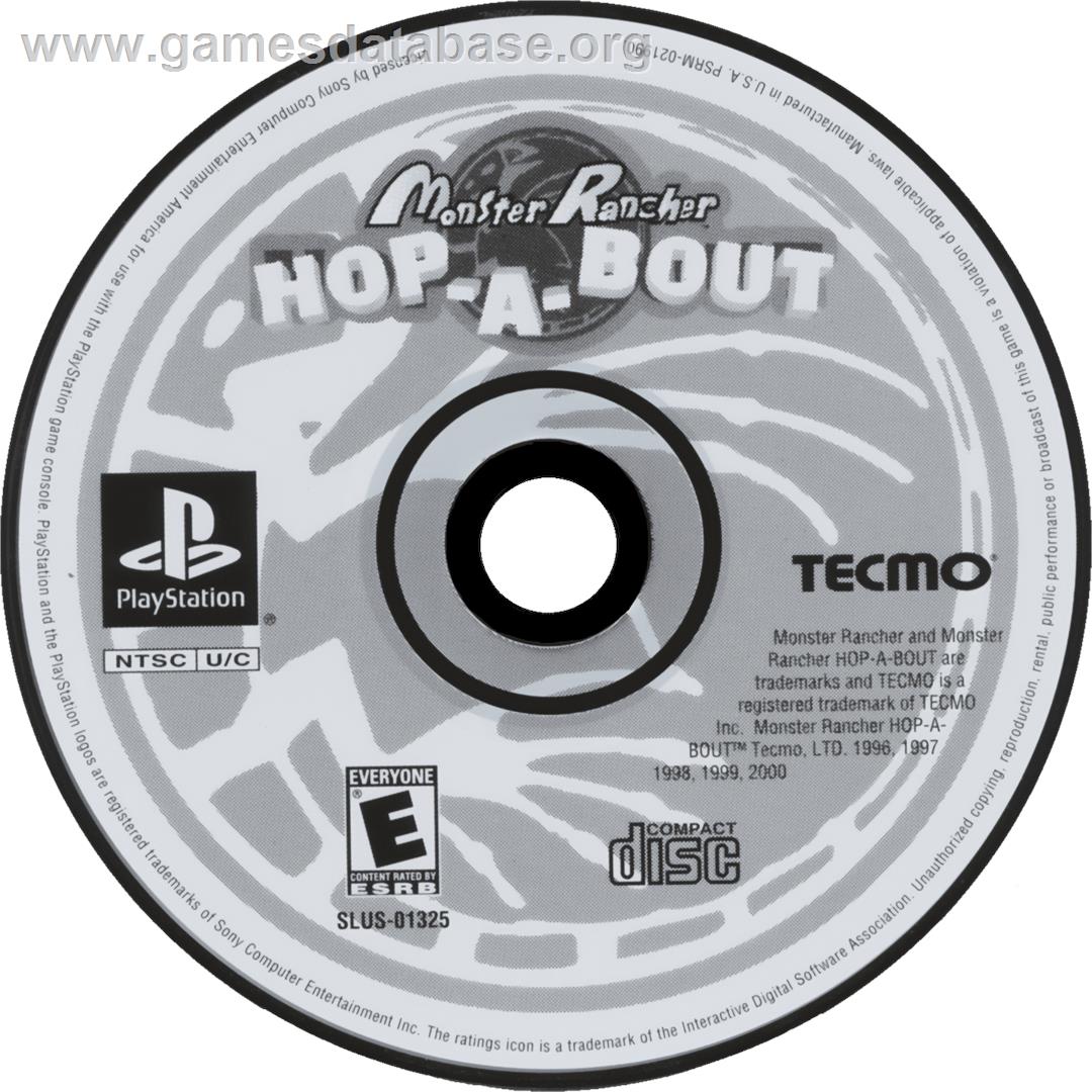 Monster Rancher Hop-A-Bout - Sony Playstation - Artwork - Cartridge