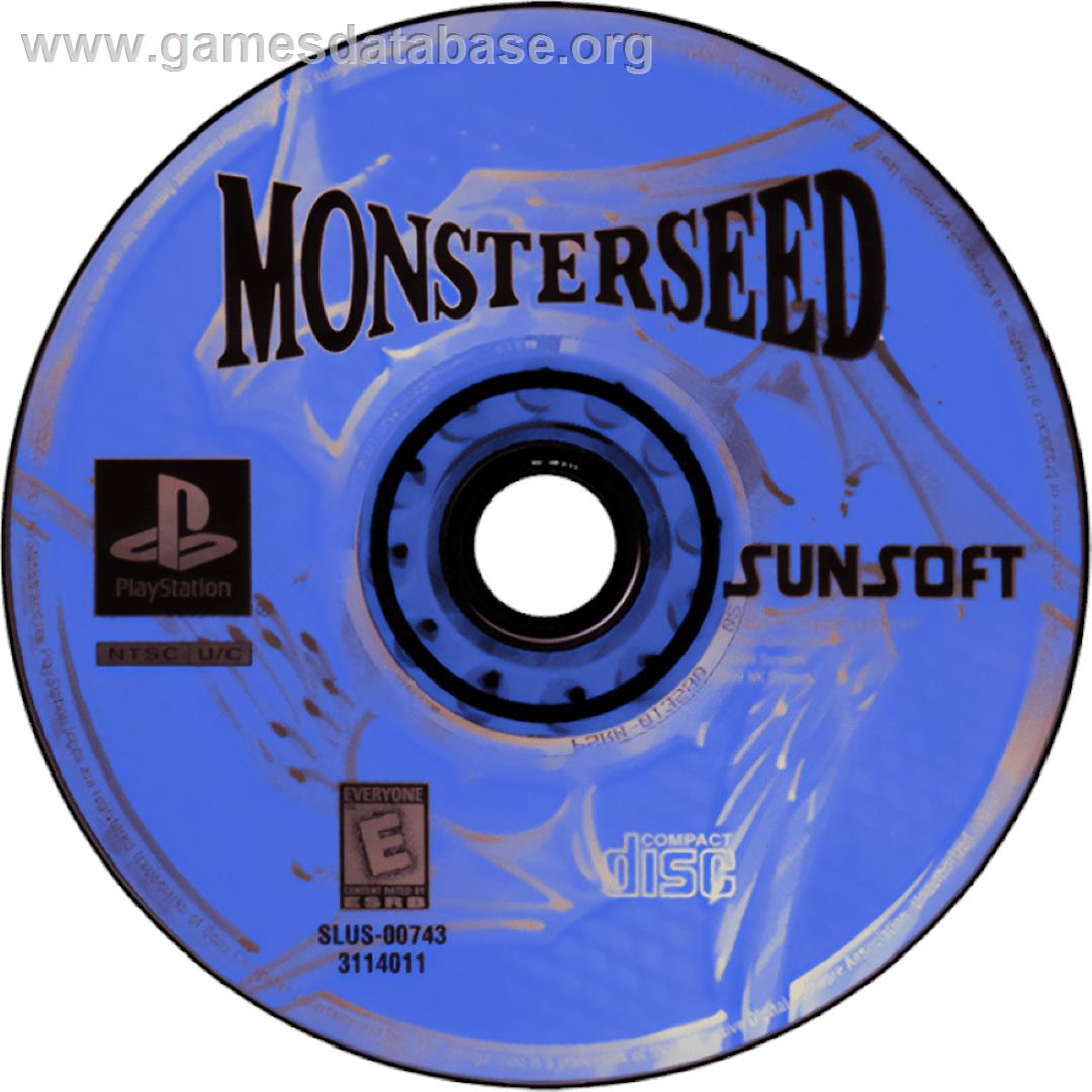 Monster Seed - Sony Playstation - Artwork - Cartridge
