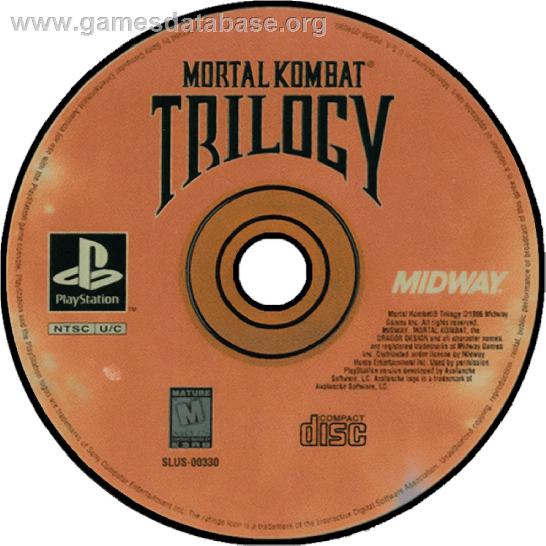 Mortal Kombat Trilogy - Sony Playstation - Artwork - Cartridge