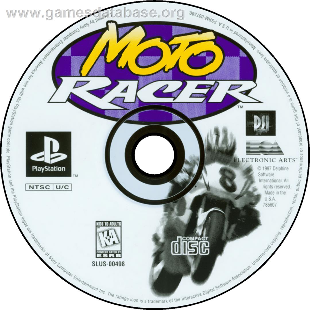 Moto Racer - Sony Playstation - Artwork - Cartridge