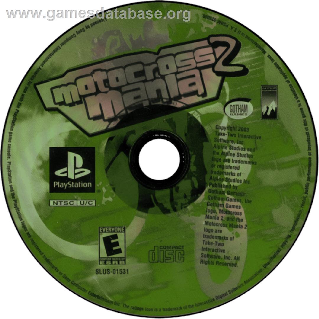 Motocross Mania 2 - Sony Playstation - Artwork - Cartridge