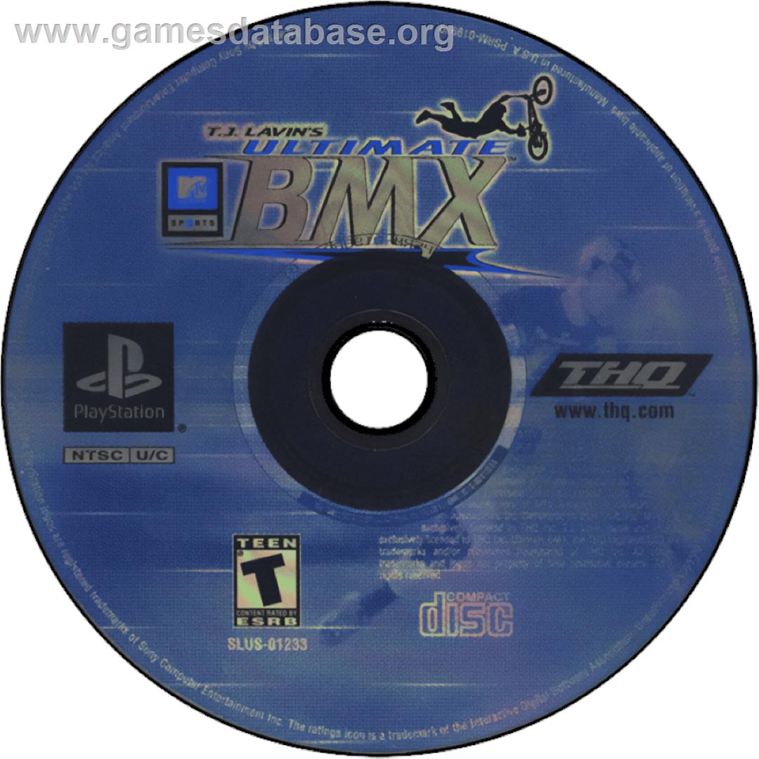 Mtv Sports - T.j. Lavin's Ultimate Bmx - Sony Playstation - Artwork - Cartridge