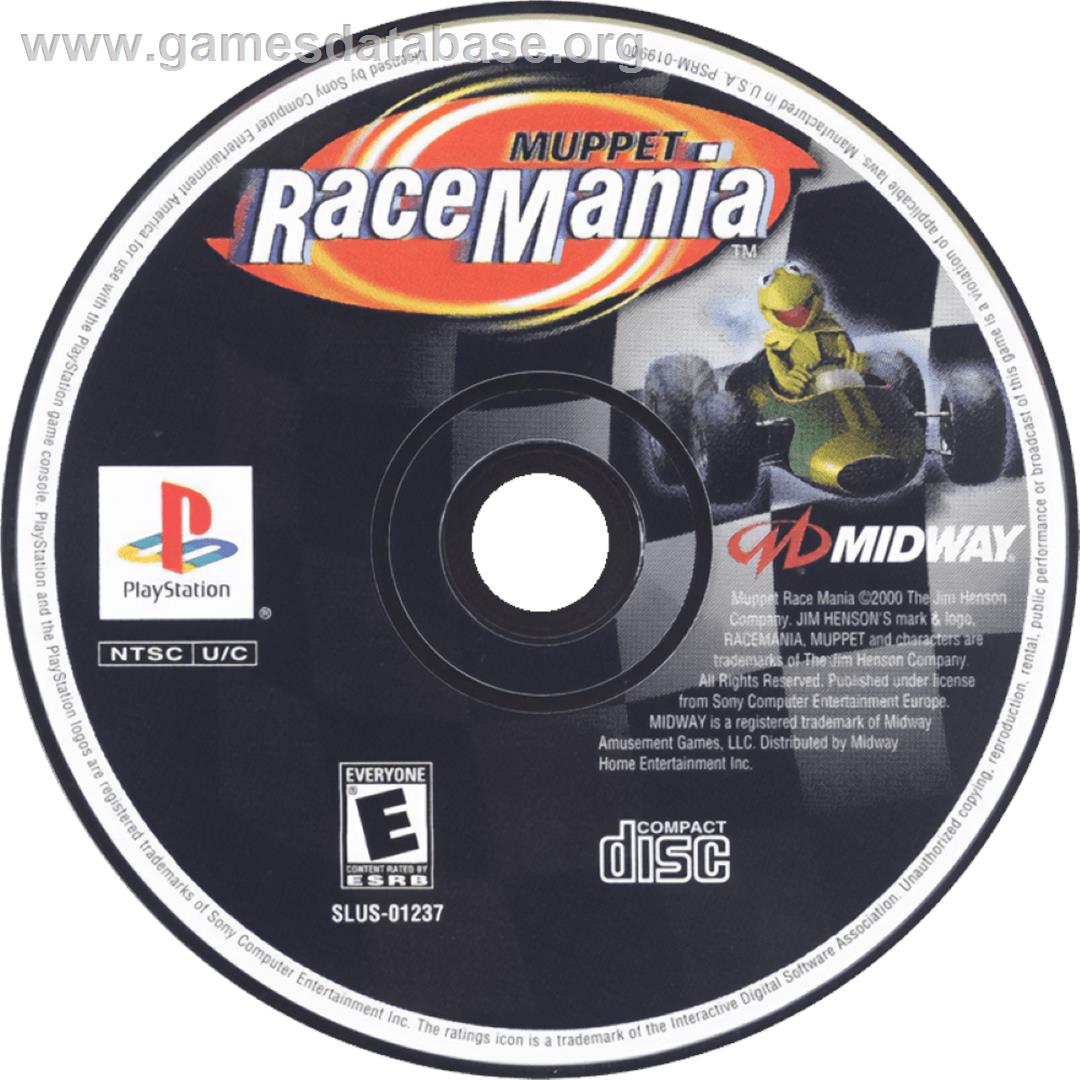 Muppet RaceMania - Sony Playstation - Artwork - Cartridge