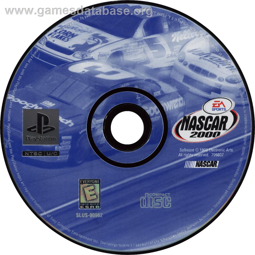 NASCAR 2000 - Sony Playstation - Artwork - Cartridge