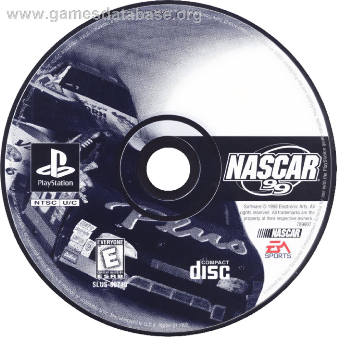 NASCAR 99 - Sony Playstation - Artwork - Cartridge