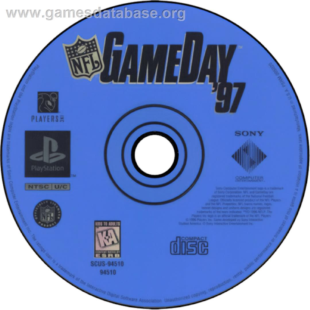 NFL GameDay '97 - Sony Playstation - Artwork - Cartridge