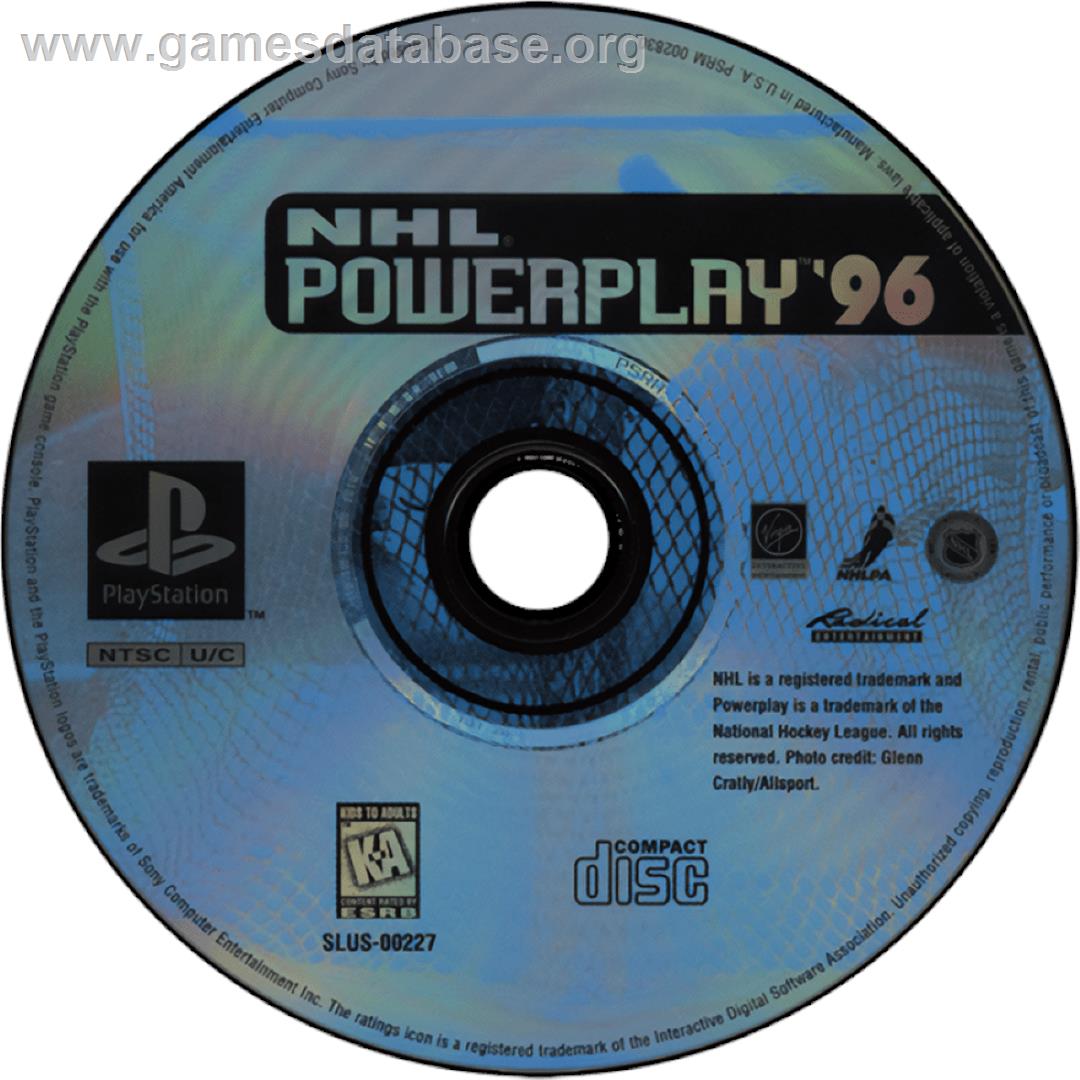 NHL Powerplay '96 - Sony Playstation - Artwork - Cartridge