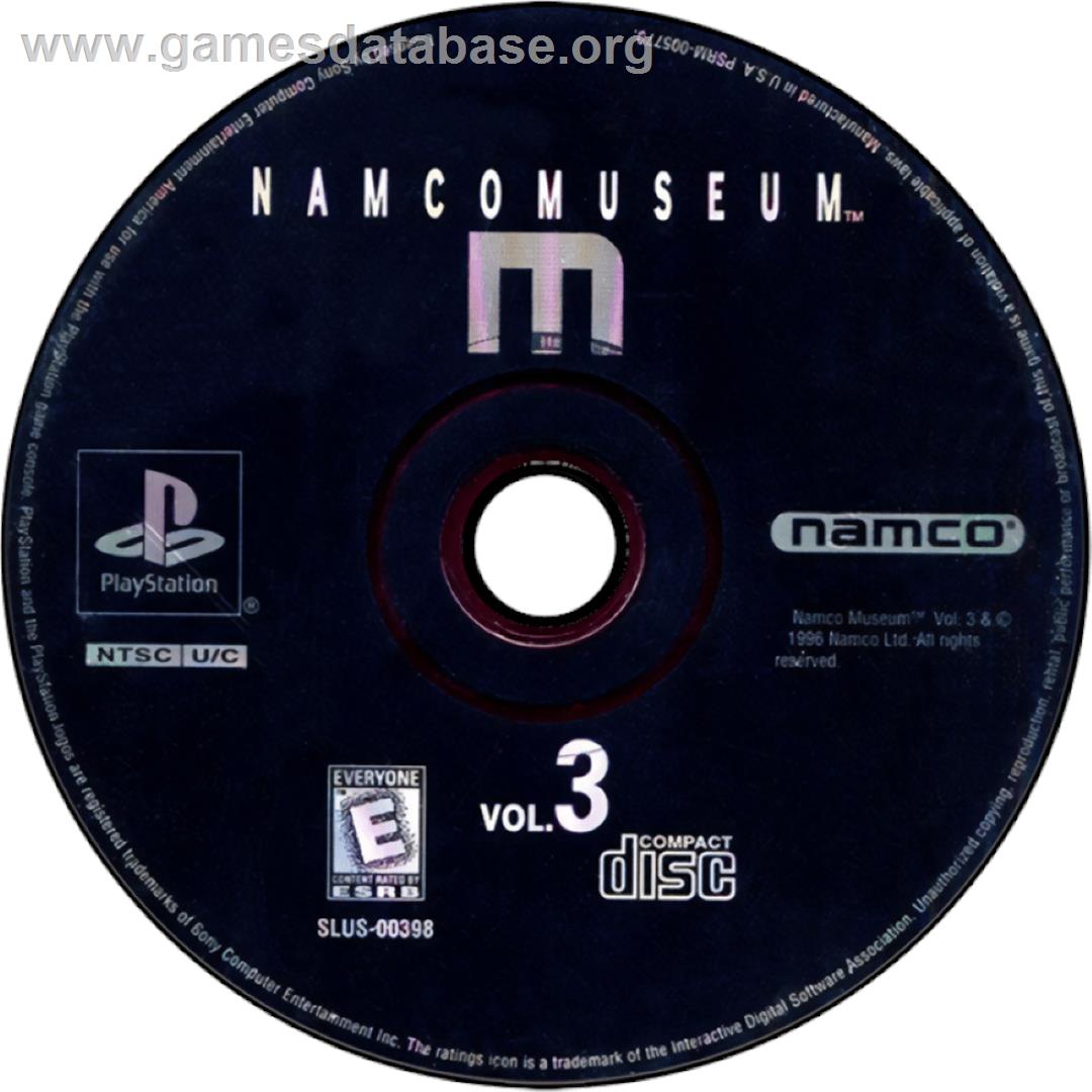 Namco Museum Vol. 3 - Sony Playstation - Artwork - Cartridge