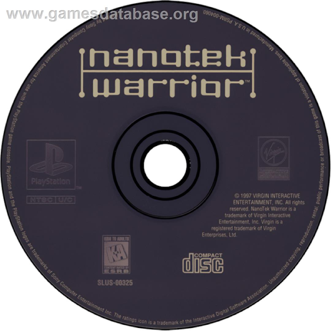 Nanotek Warrior - Sony Playstation - Artwork - Cartridge