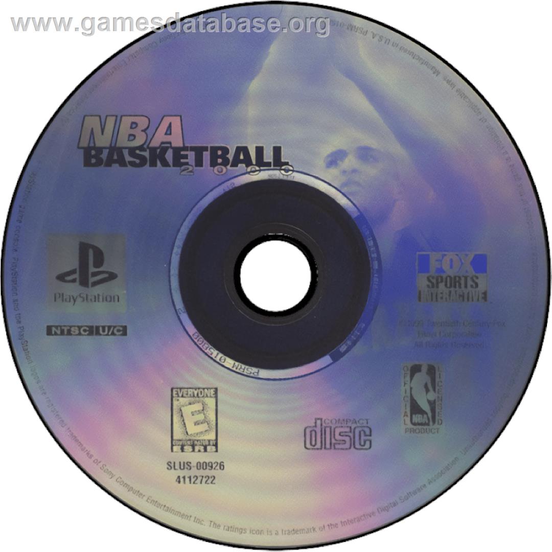 Nba Basketball 2000 - Sony Playstation - Artwork - Cartridge