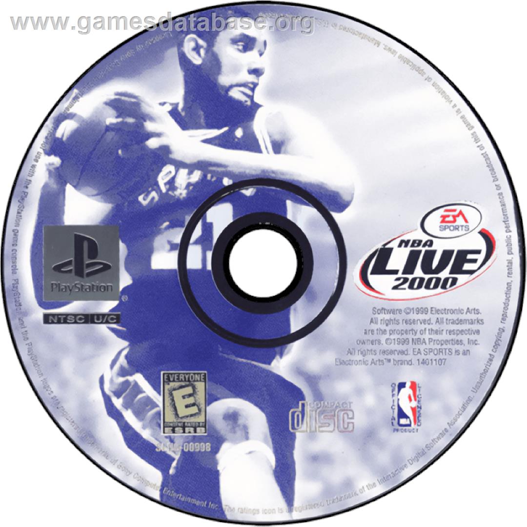 Nba Live 2000 - Sony Playstation - Artwork - Cartridge
