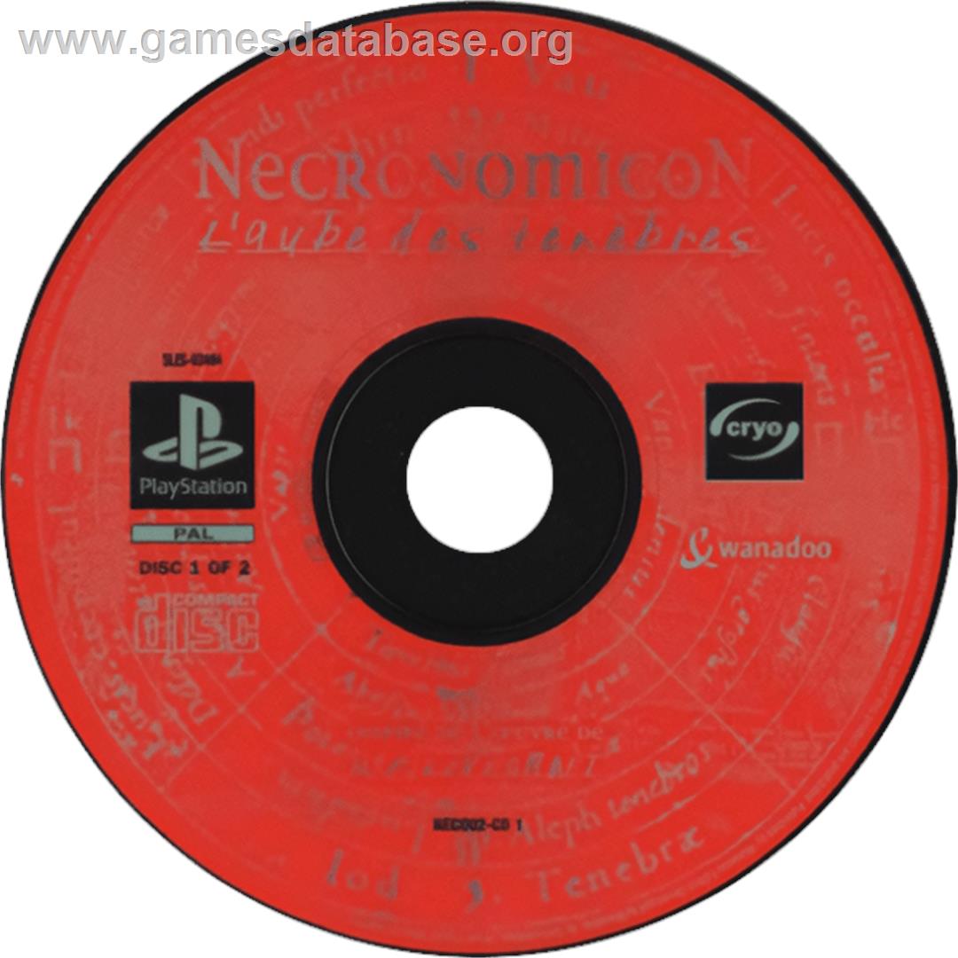 Necronomicon: The Dawning of Darkness - Sony Playstation - Artwork - Cartridge