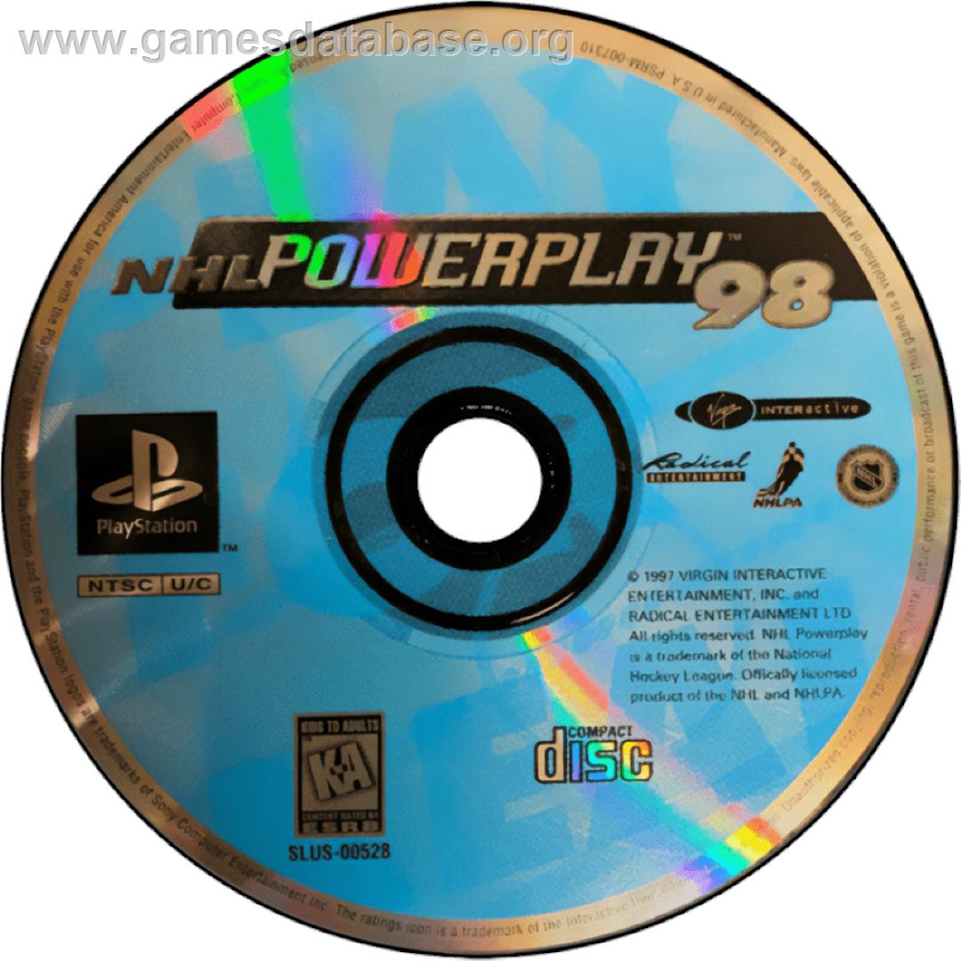 Nhl Powerplay 98 - Sony Playstation - Artwork - Cartridge