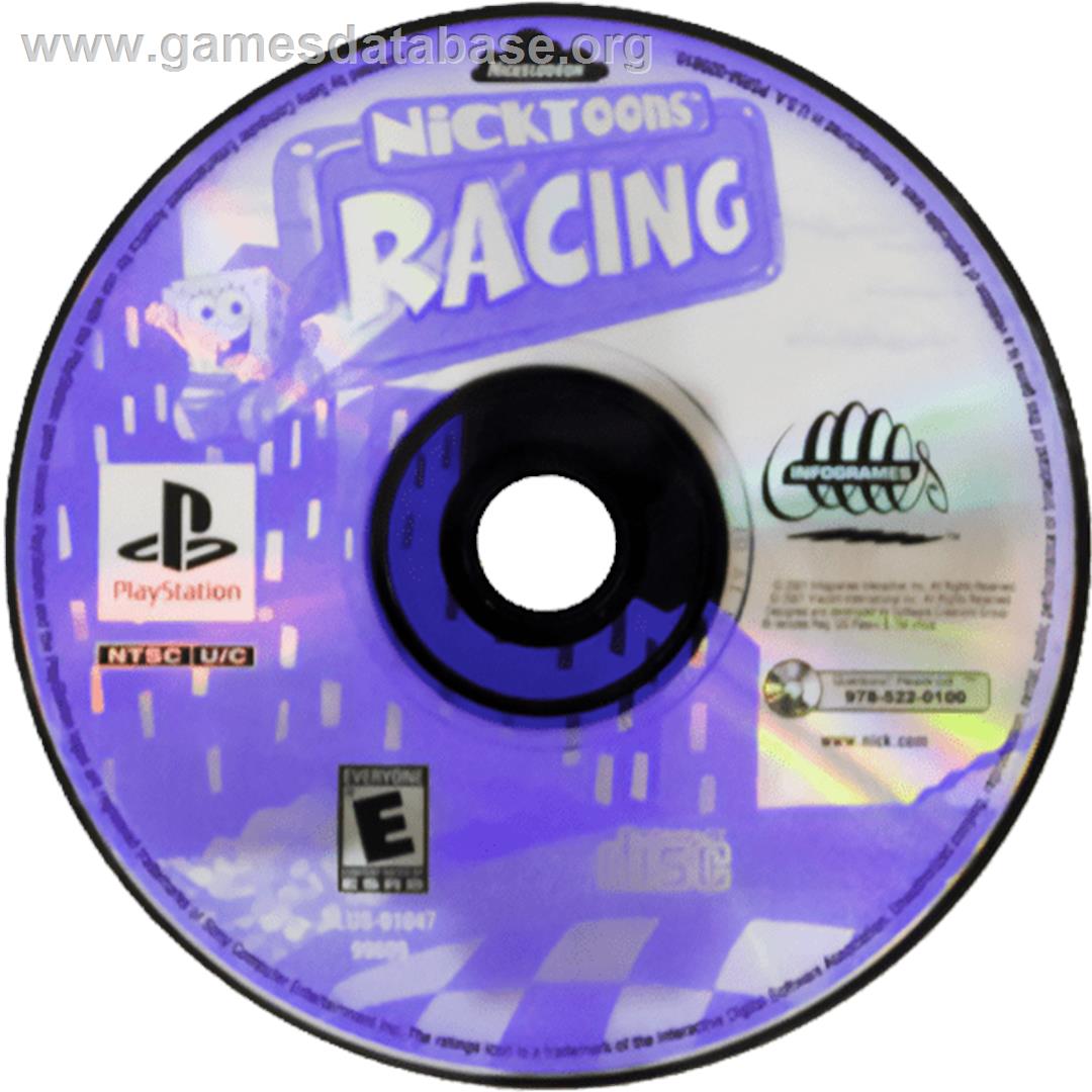 Nicktoons Racing - Sony Playstation - Artwork - Cartridge