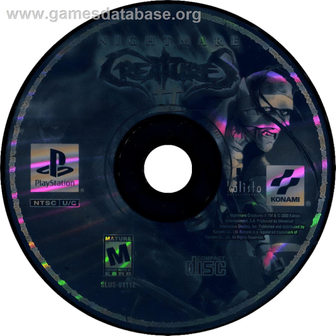 Nightmare Creatures II - Sony Playstation - Artwork - Cartridge