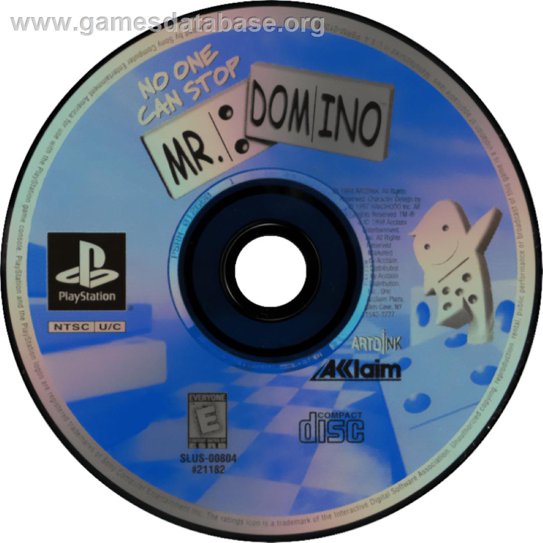 No One Can Stop Mr. Domino - Sony Playstation - Artwork - Cartridge