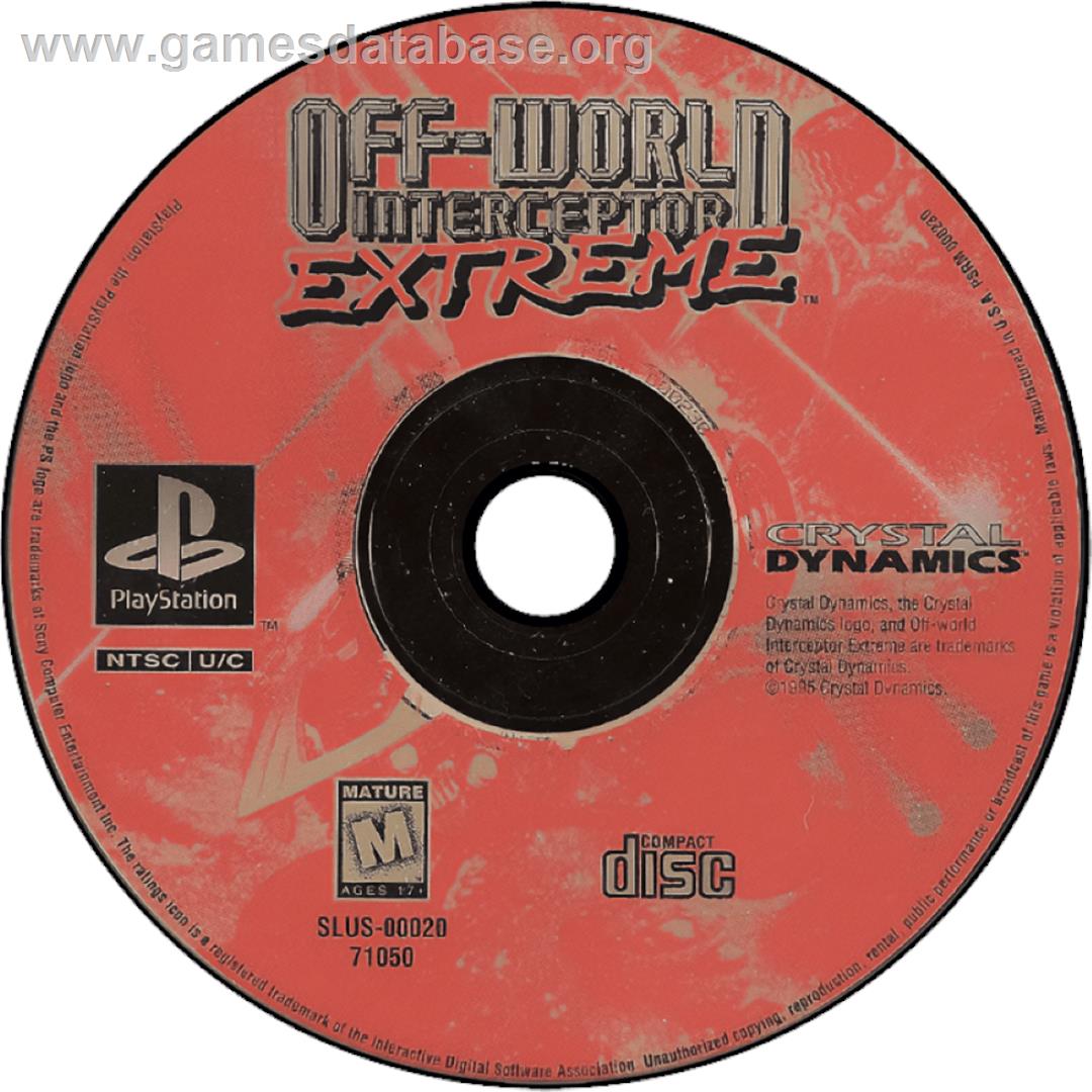 Off-World Interceptor Extreme - Sony Playstation - Artwork - Cartridge