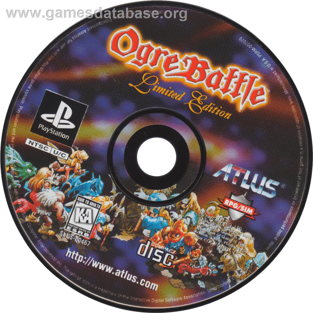 Ogre Battle - The March Of The Black Queen - Sony Playstation - Artwork - Cartridge