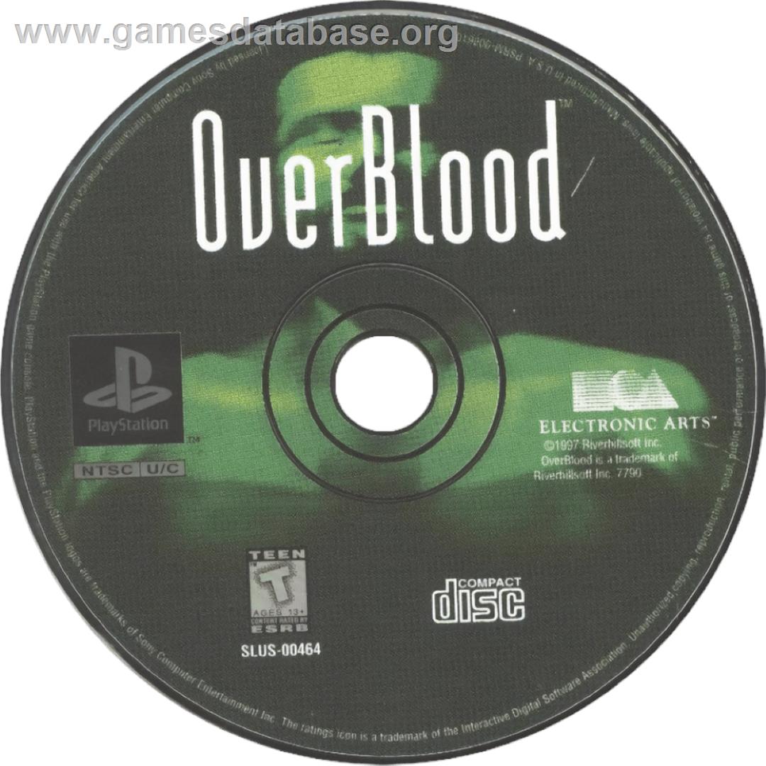 OverBlood - Sony Playstation - Artwork - Cartridge