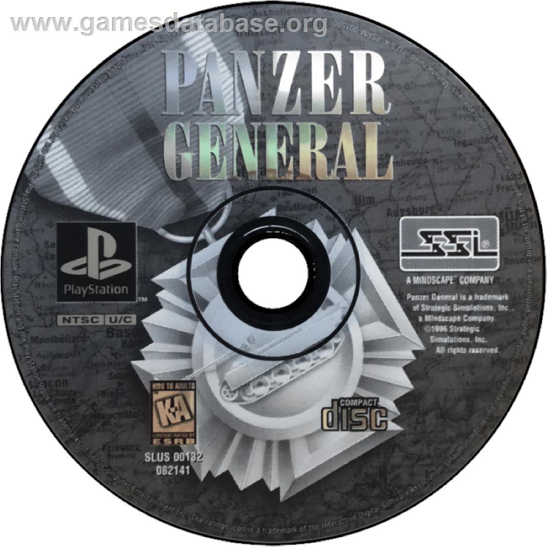 Panzer General - Sony Playstation - Artwork - Cartridge
