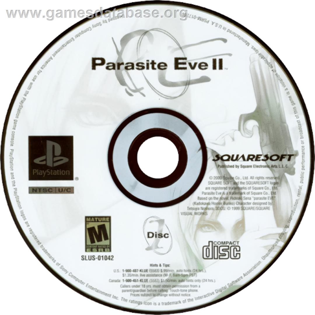 Parasite Eve 2 - Sony Playstation - Artwork - Cartridge
