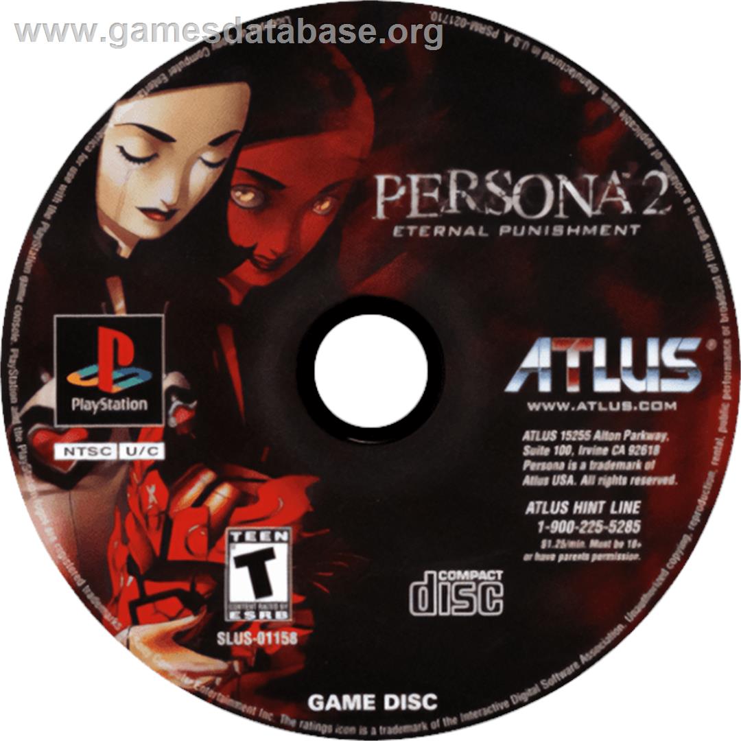 Persona 2: Eternal Punishment - Sony Playstation - Artwork - Cartridge