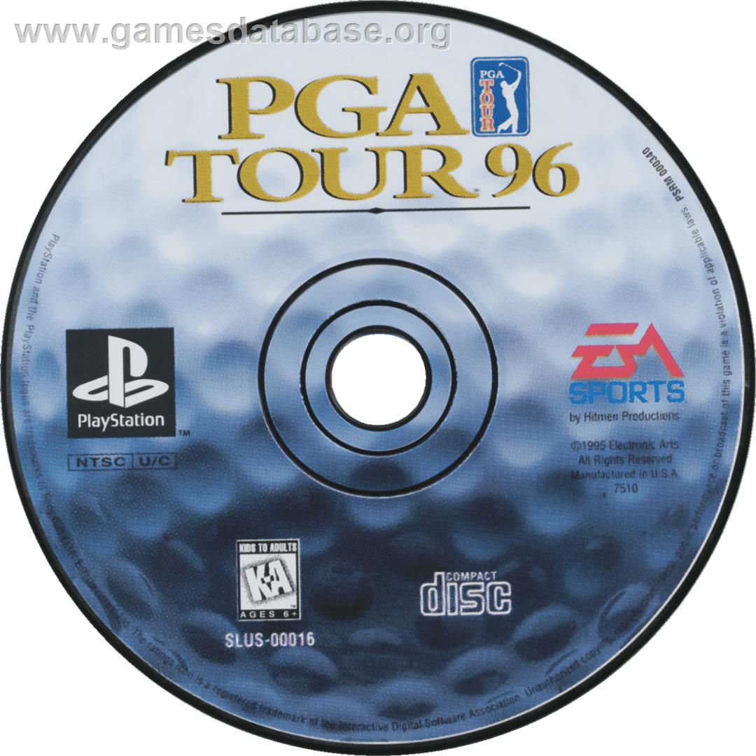 Pga Tour 96 - Sony Playstation - Artwork - Cartridge